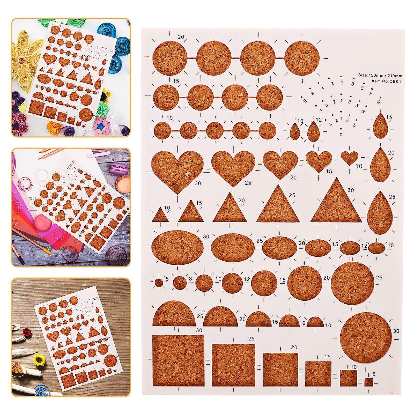 DIY Paper Craft Tools for Quilling Template Board 2Pcs Set