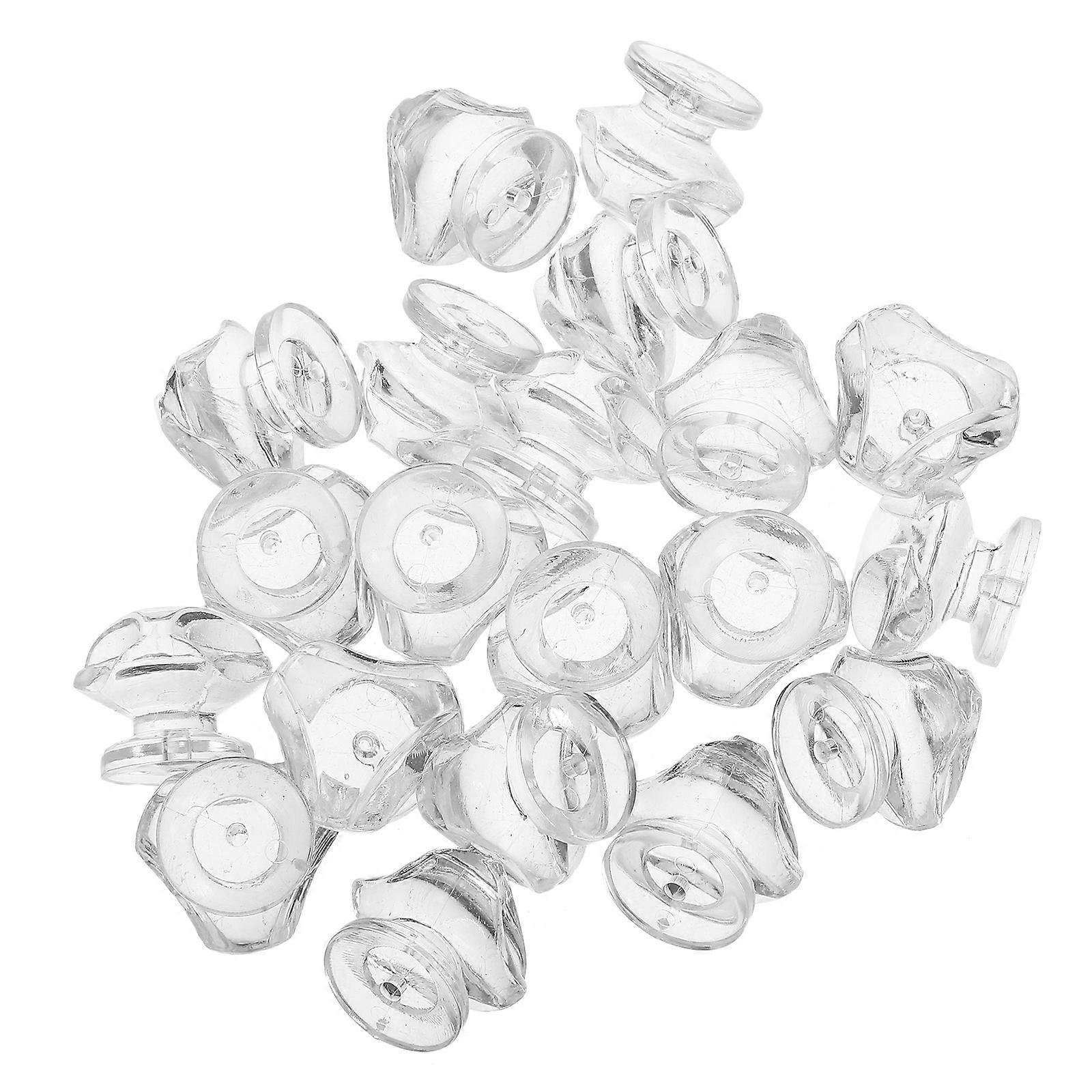 Transparent Clear Acrylic Triangle Drawer Pulls for Cabinet Use 40Pcs