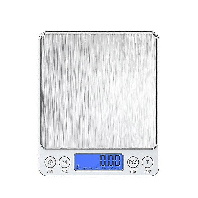 3Kg/0.1G High Precision Electronic Kitchen Scale, Suitable for Baking & Cooking (Battery Powered)