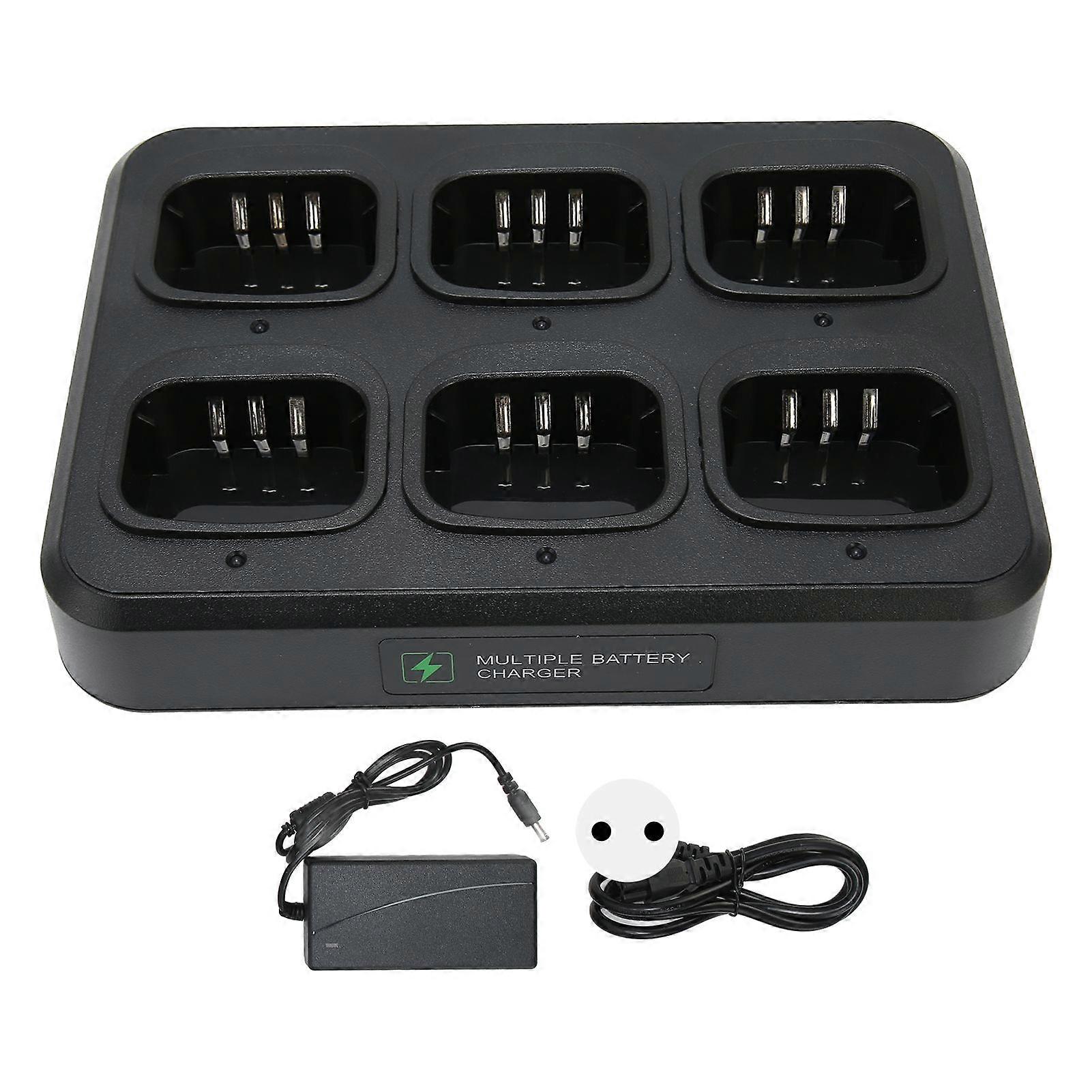 6 Way Walkie Talkie Charging Base Safe Fast Charging Multi Unit 2 Way Radio Charger for BFUV5R