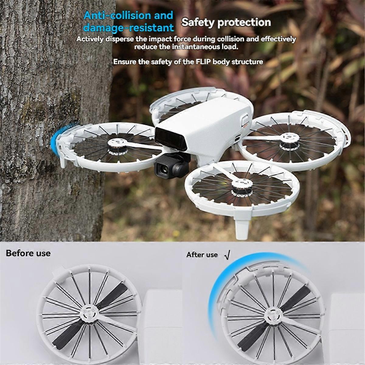 For Flip Anti Collision Ring Propeller Blades Protective Cover