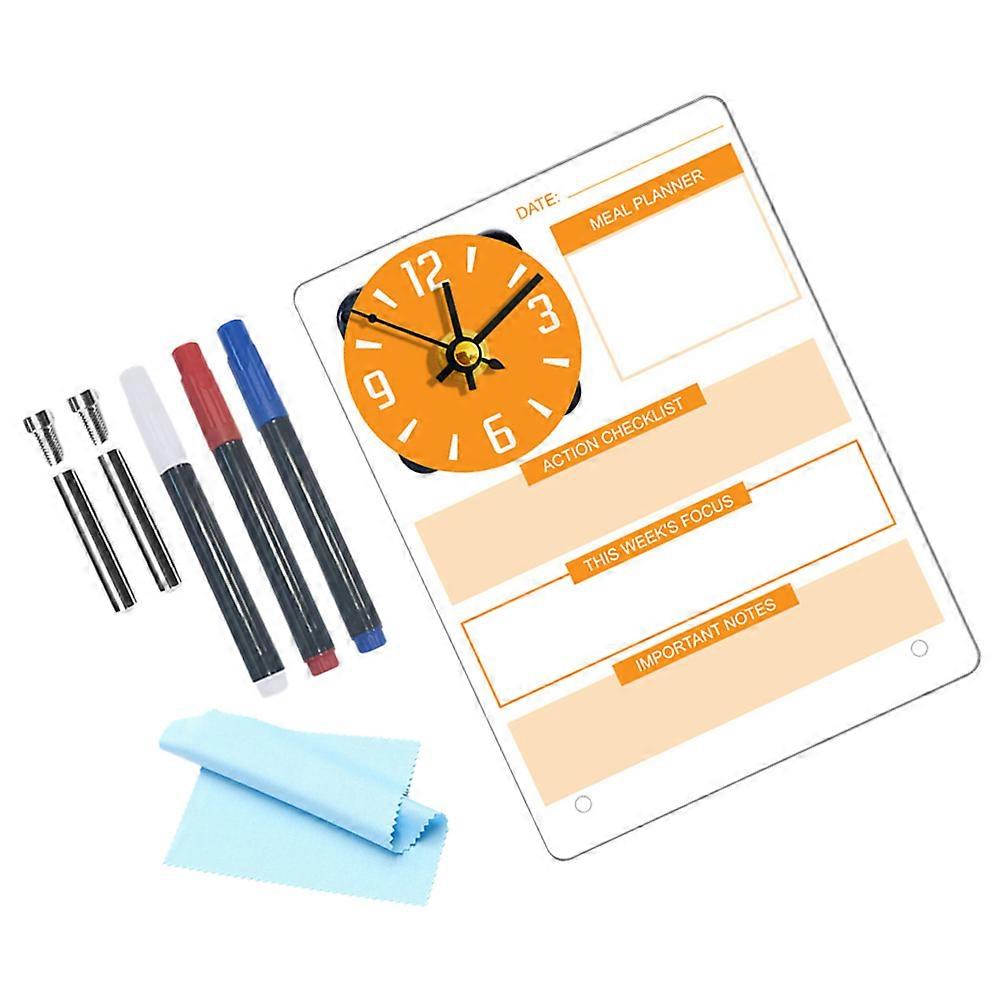 Desktop Acrylic Writing Board Dry Erase Board for Home Use 5Sets