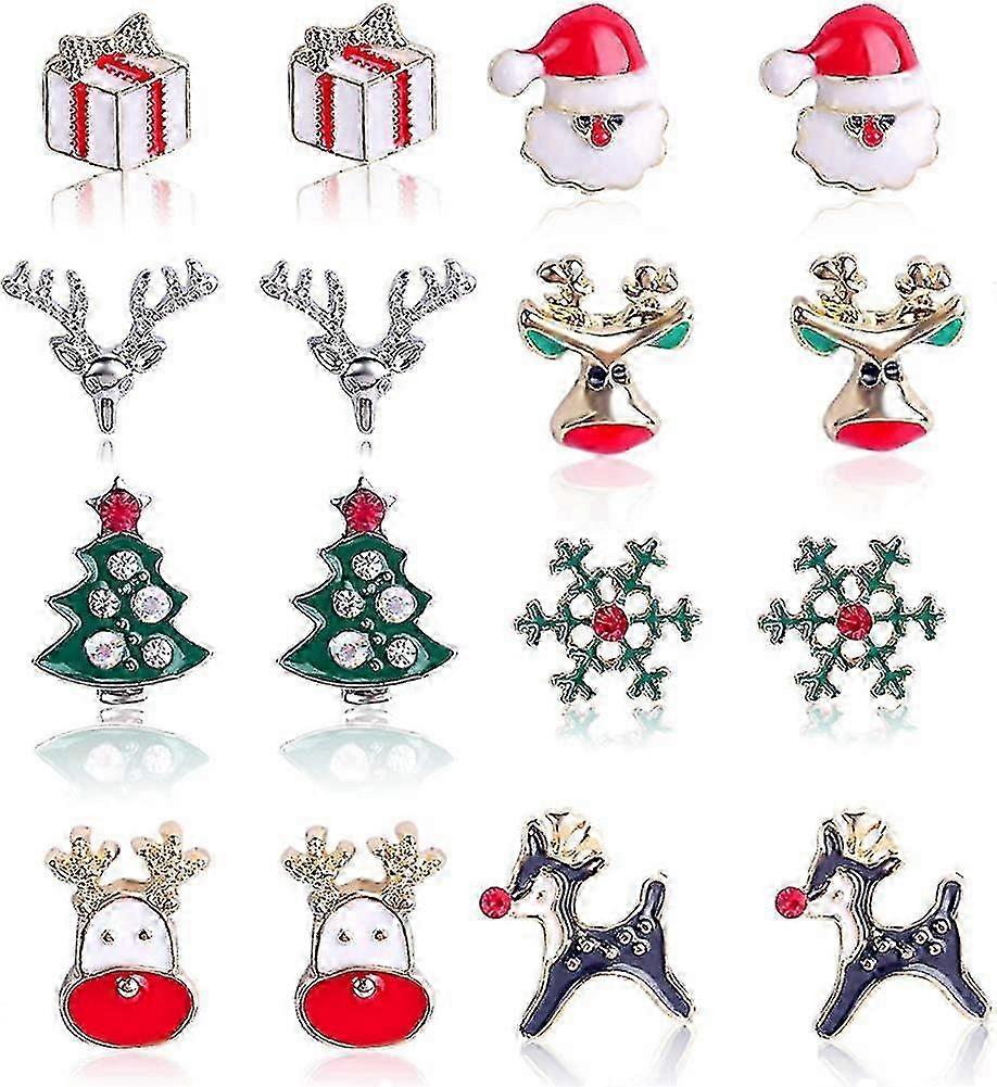 Festive earrings for Christmas tree decorations