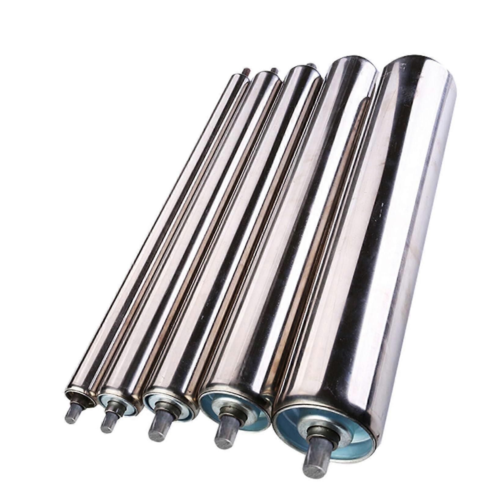 Conveyor Rollers  Set Of 5, 2560 mm Diameter, 15.723.6 In Length, HeavyDuty Conveyor Belt Rollers For Woodworking