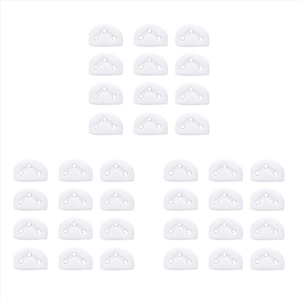 12Pcs Classical Guitar Rollers String Locks Nut Block Clamp, White