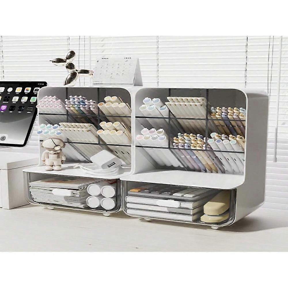 LOVEVER 1pc Lightweight Pen Holder - Multi-Use Desk Organizer for Office, Student Desktop, Stationery Storage | Easy Insert Setup