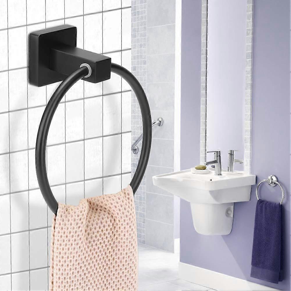 Towel WallMount Round Towel Rack For Bathroom And Kitchen Hardware Included