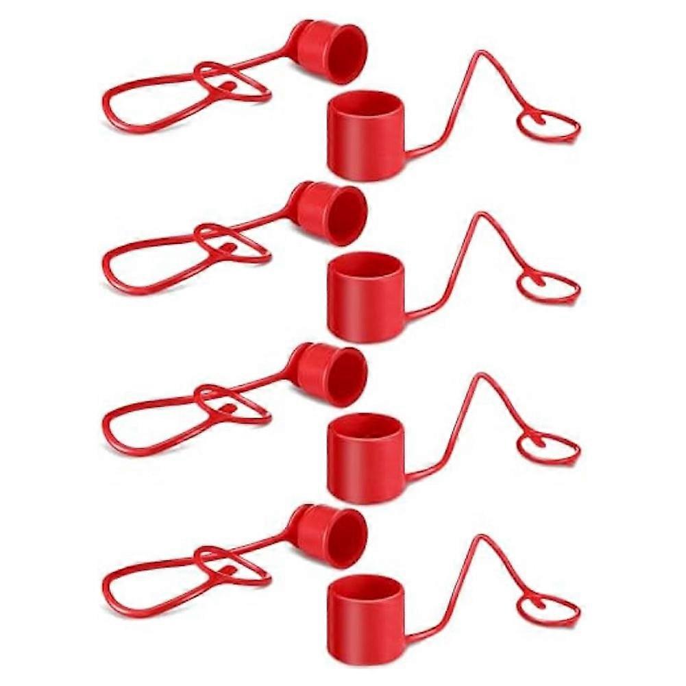 4Sets 1/2Inches Hydraulic Coupler Dust Cap & Plug Covers