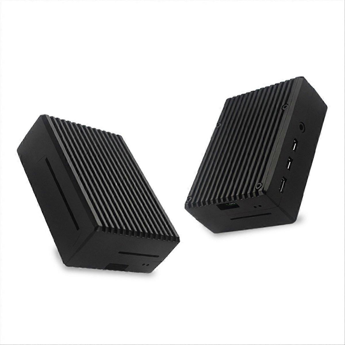 Gehäuse aus Aluminiumlegierung für Raspberry Pi 4 Metallgehäuse schwarz