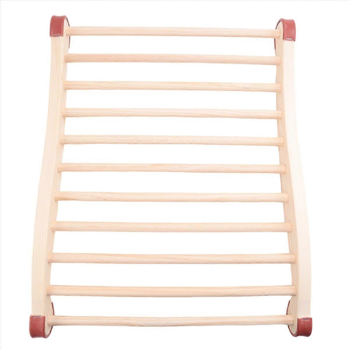 Sauna Backrest, Wooden Sauna Backrest, Ergonomic S-Shaped Backrest