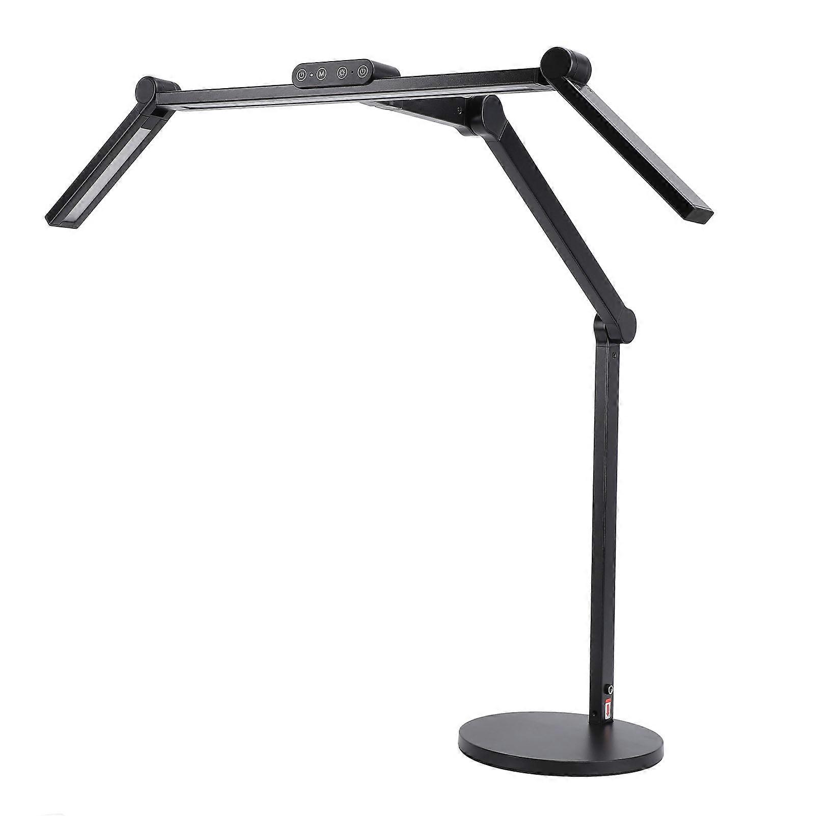 Desk Lamp Angle Adjustable 3000-6500K Stepless Dimmable Self Adaptive Eye Friendly Desktop Office Lamp for Study Work EU Plug 