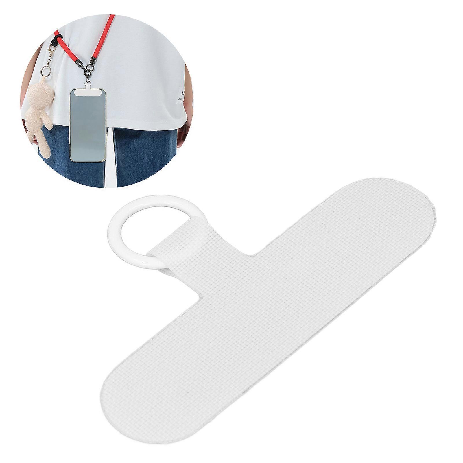 10Pcs Phone Tether Tab Universal Cell Phone Lanyard Patch Without Adhesive for Most Smartphones Preventing Dropping White 