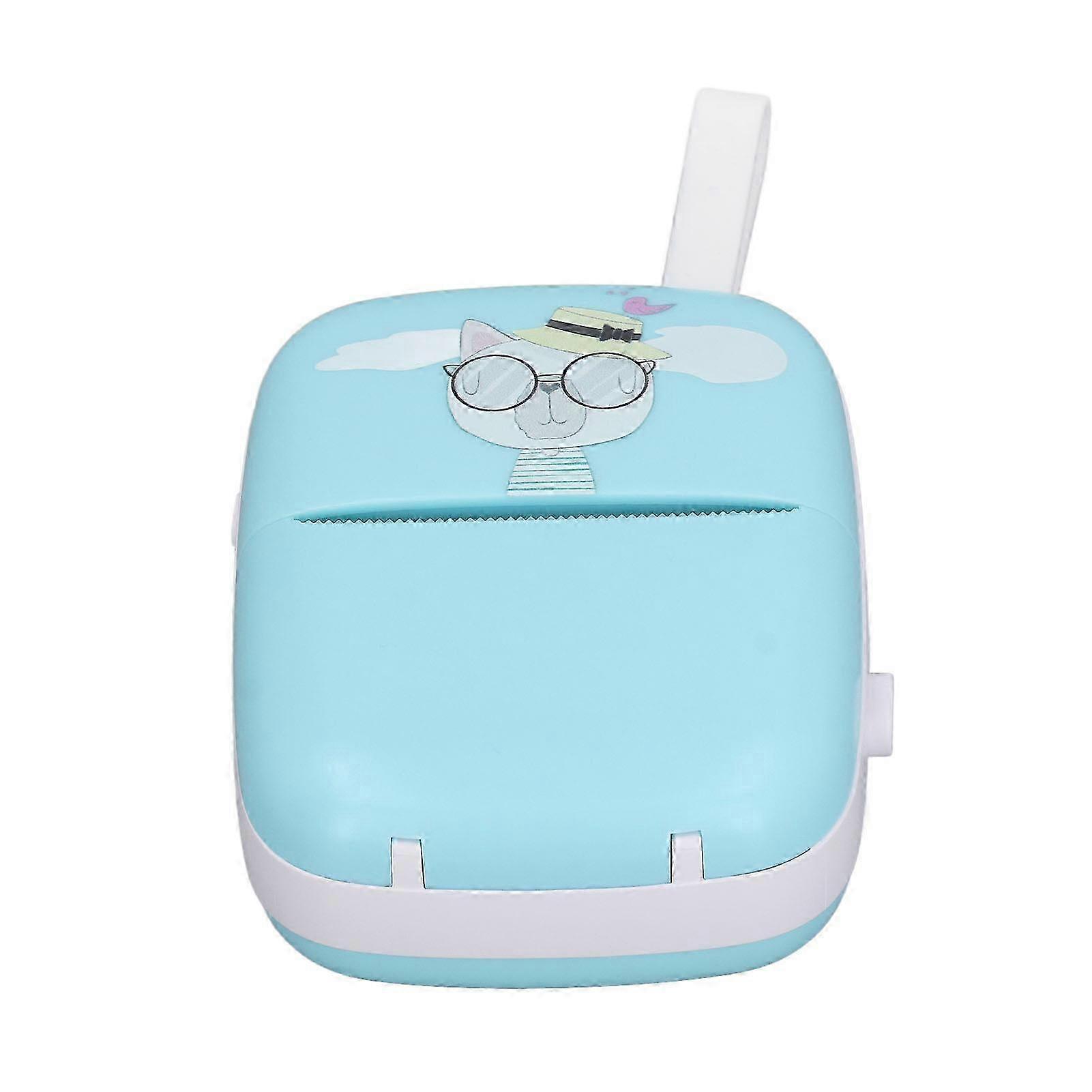 Pocket Thermal Printer HD Mini Multifunctional Bluetooth Phone Printer for Students Blue