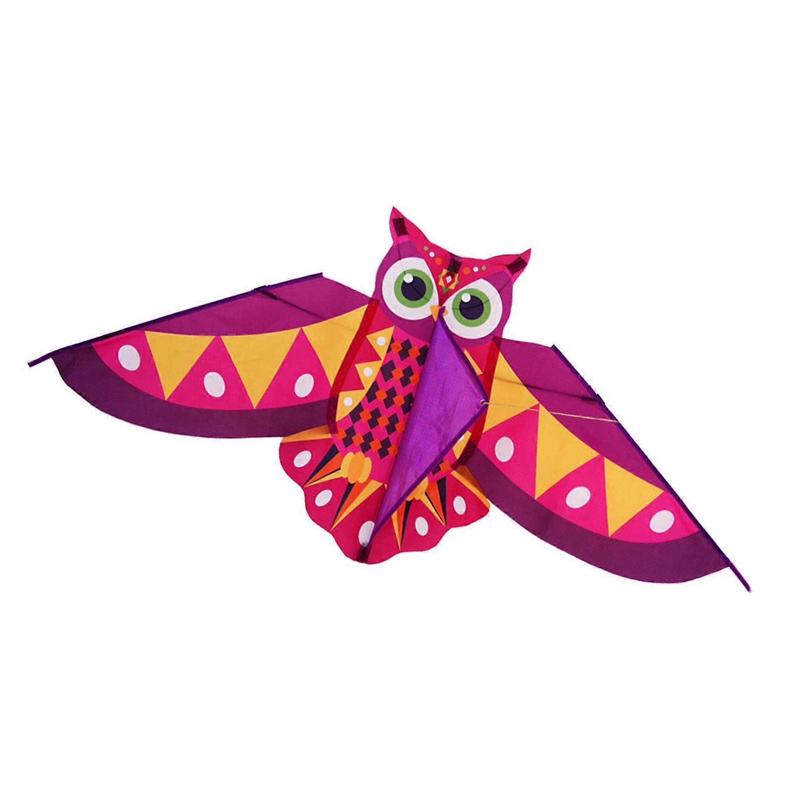 Färgglada Uggla tema Drakar För Pojkar Flickor Resa Leksak Kompakt Design Idealisk För Förälder Barn Bindningstid Lila