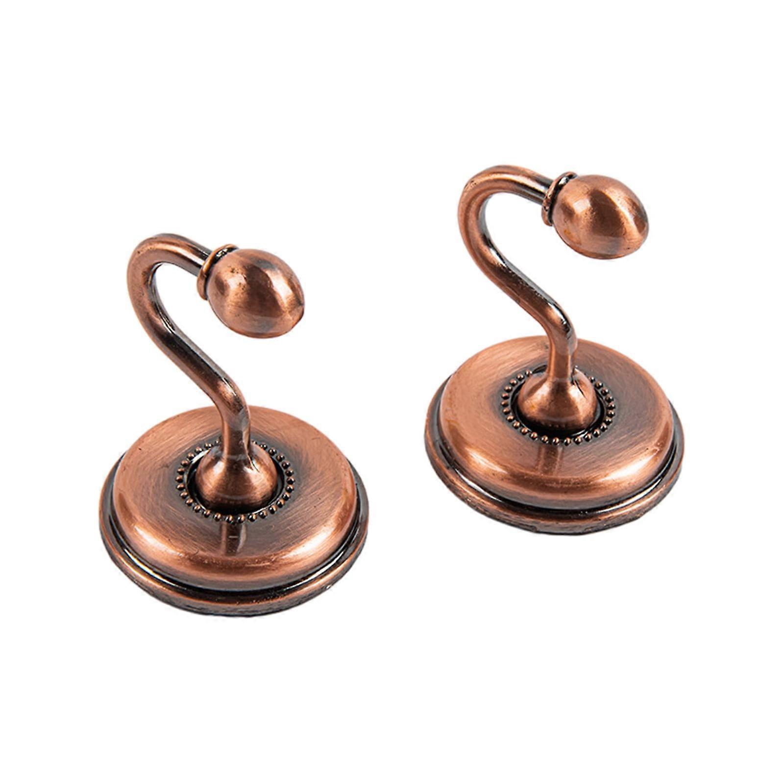 Fnyoxu Curtain Tie Backs,2 PCS Alloy Curtain Holdbacks Back Hooks Wall Mounted Coat Hanger Set