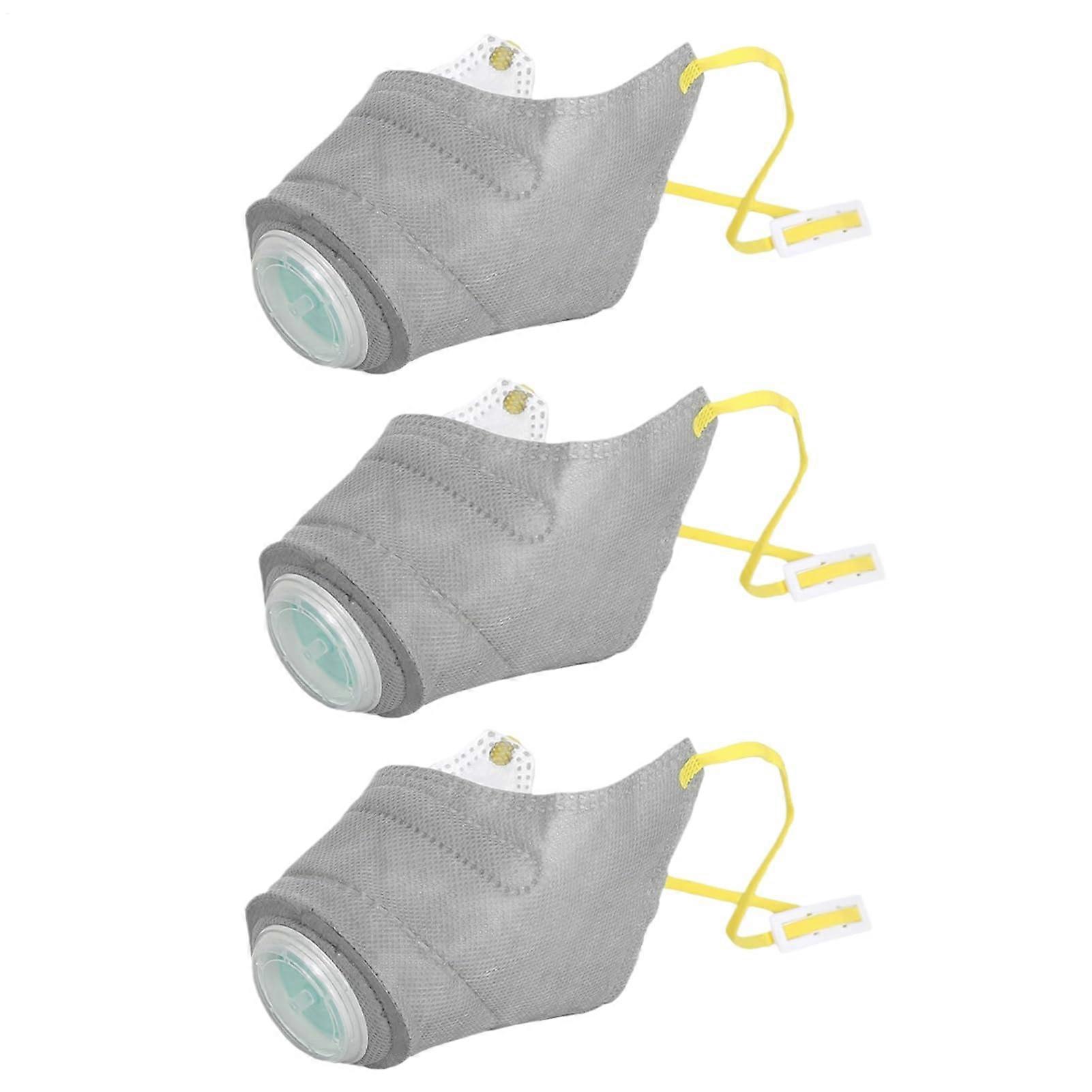 Dog Air Filter Masque 3Pcs Set Size M, Reusable Dog Respirator Masque, Adjustable Dust Covers for Small to Large Breeds