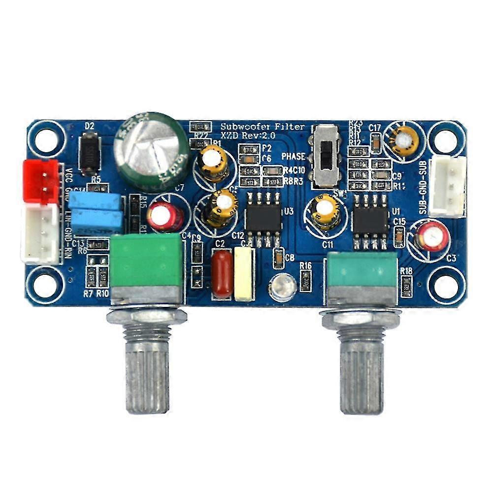 Low Pass Filter Subwoofer Preamp Amplifier Board Single Dc 9-32v Preamplifier With Volume Adjustmen