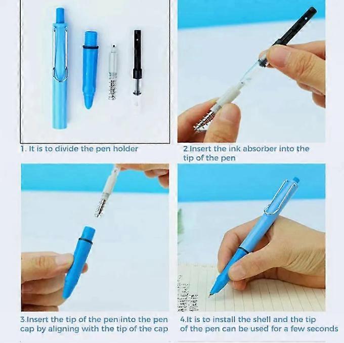 Retractable Fountain Pen Push-type automatic fountain pen