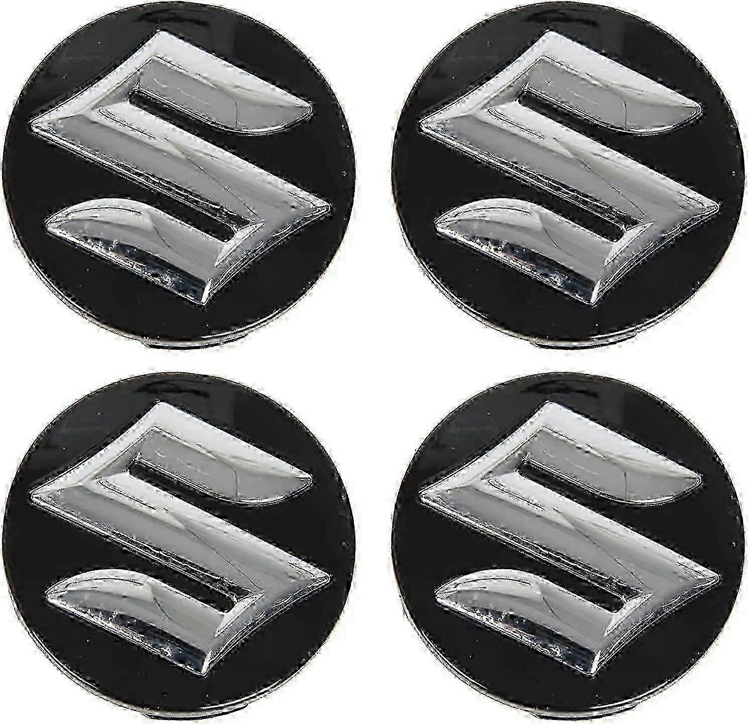 4pcs 54mm Car Hub Center Caps for Suzuki Swift SX4 S-cross Ignis Vitara Solio Bandit Swace, Anti-Rust Hub Cap Decoration-KAKA