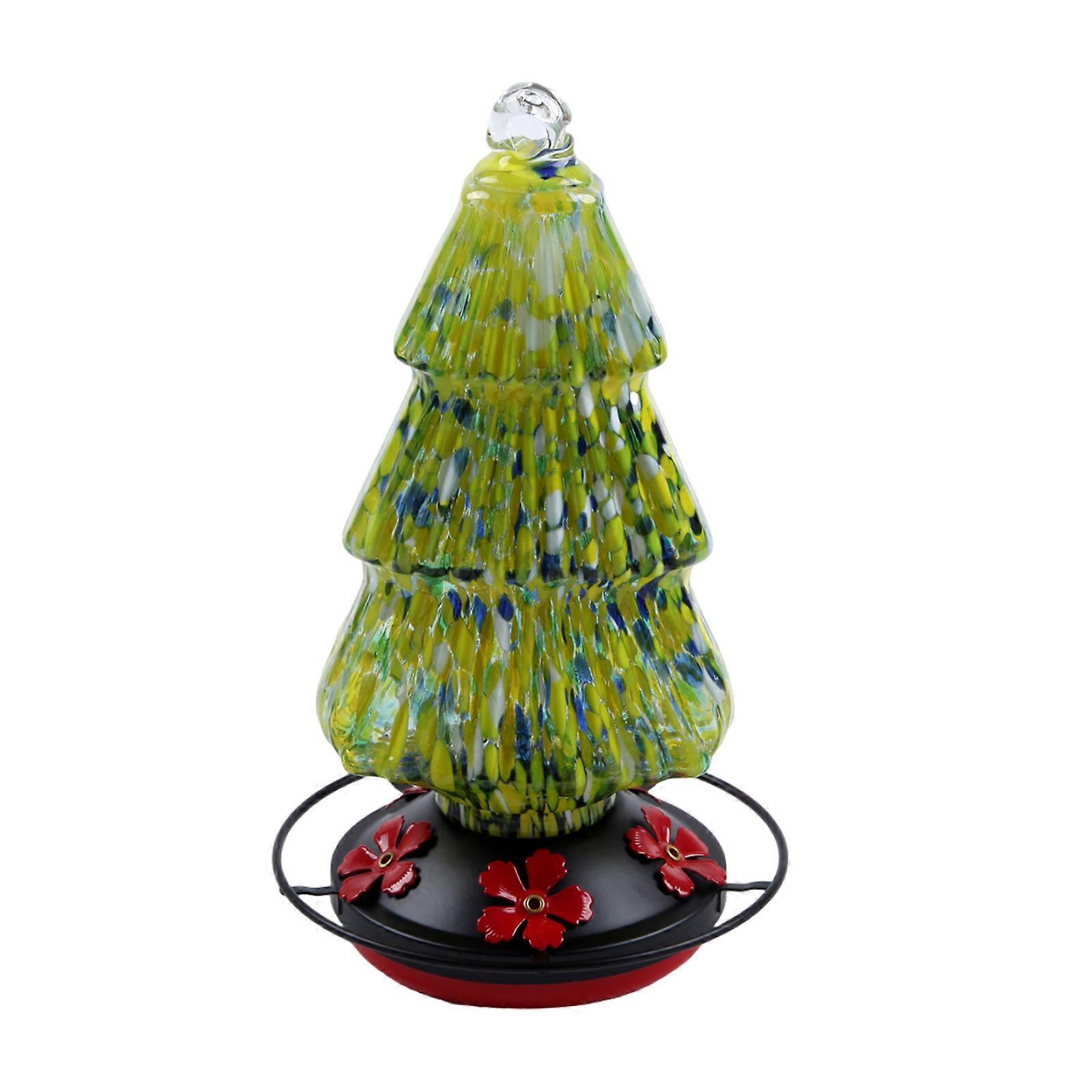 Red Hummingbird Feeders 24Oz Outdoor Hanging Design with Ants Moats Proof Features Bird Attractor Waterer  Yellow
