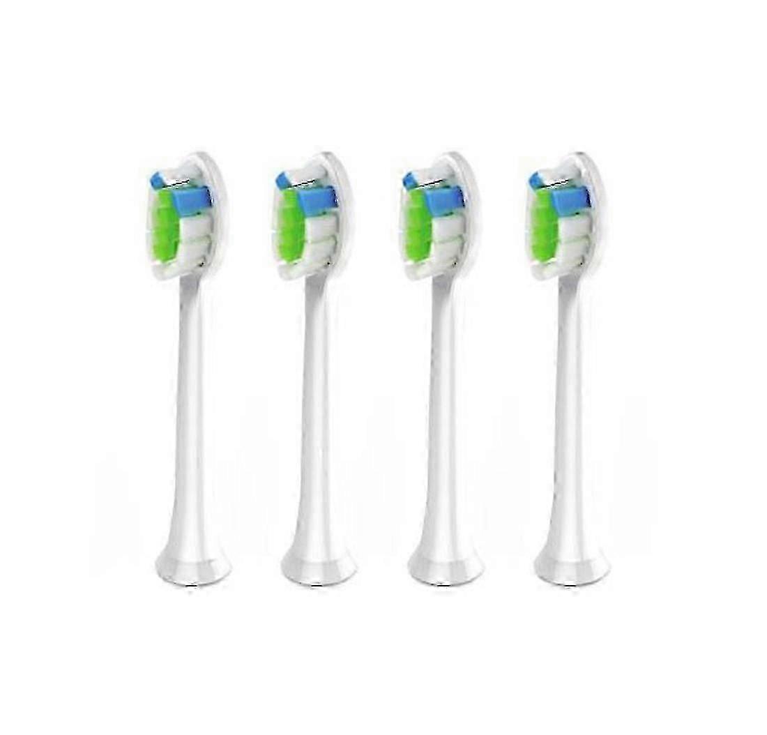 New Sonic Electric Toothbrush Replacement Heads (White) 4 Count