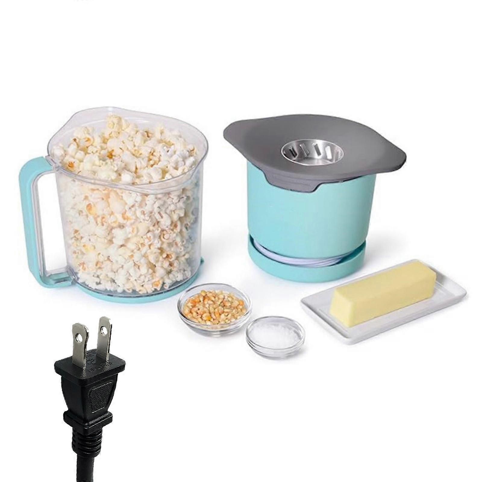 Popcorn Machine Popcorn Popper Maker Nonstick Plate Electric Quick Heat Technology Convenient Storage For Household Use Multicolor