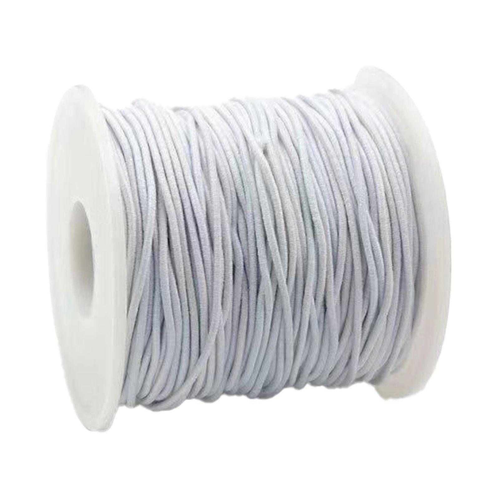 Begine Clearance 100M Core-Spun Elastic Cord,Core Elastic String Play Beaded Rope 100 M Crafts Round Elastic Elastic Rope,1 Reel