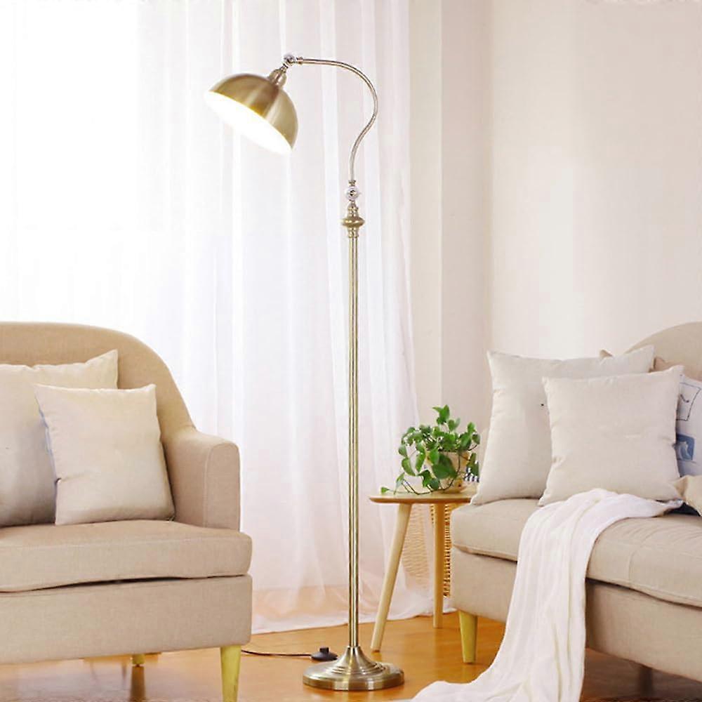 59.1' Iron Floor Lamp Adjustable Height Bronze E26 3000K Foot Switch