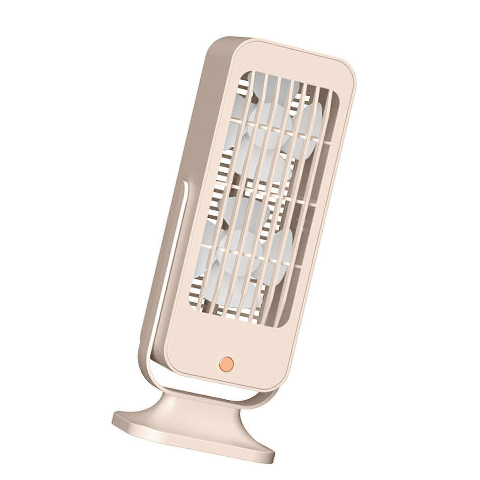 Rechargeable Tower Fan 1200mAh Battery 3 Adjustable Speeds Desktop Fan Cooling Device For Indoor Home Office Use Multicolor