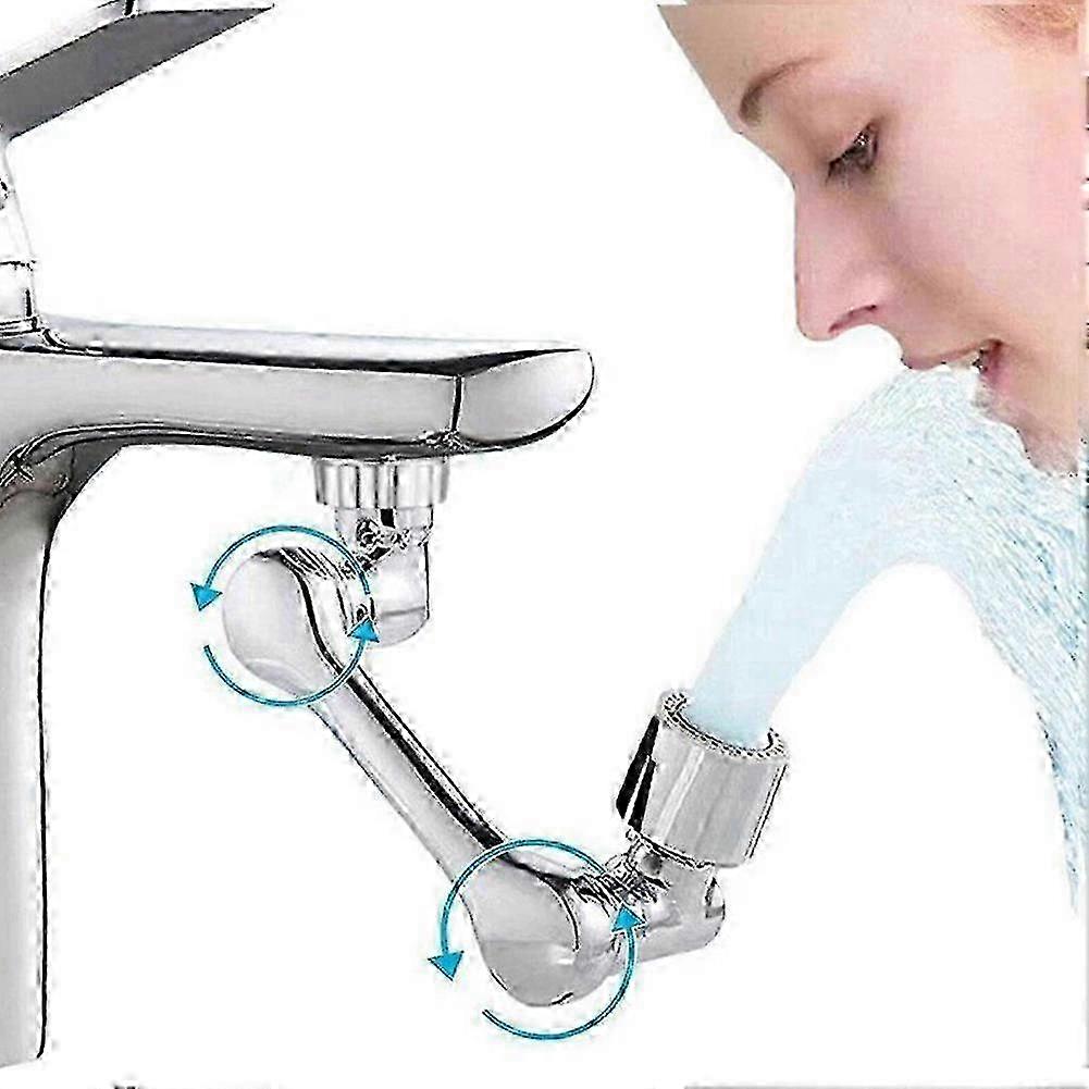 1080 Degree Swivel Extension Faucet Aerator Rotate Robotic Arm Tap Extender Universal Faucet Extender 2 Modes