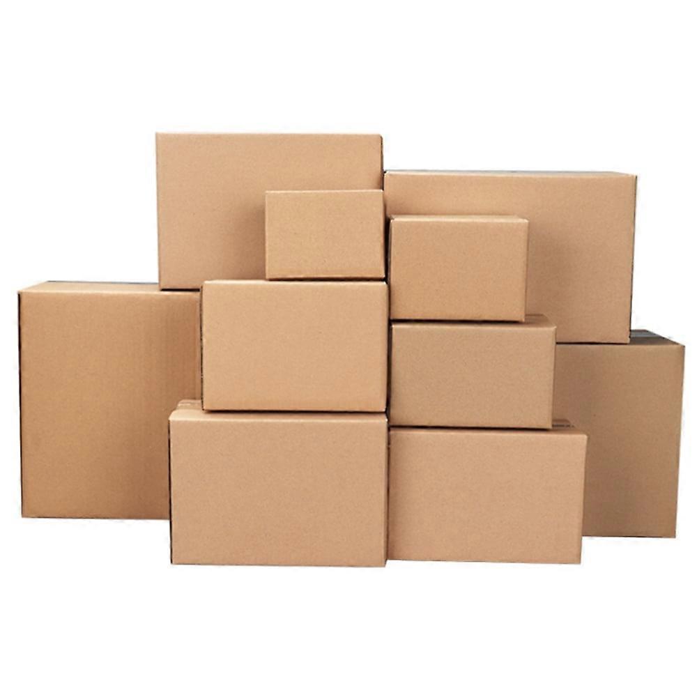 100 Corrugated Paper Boxes 8x6x4"（20.3*15.2*10cm）Yellow