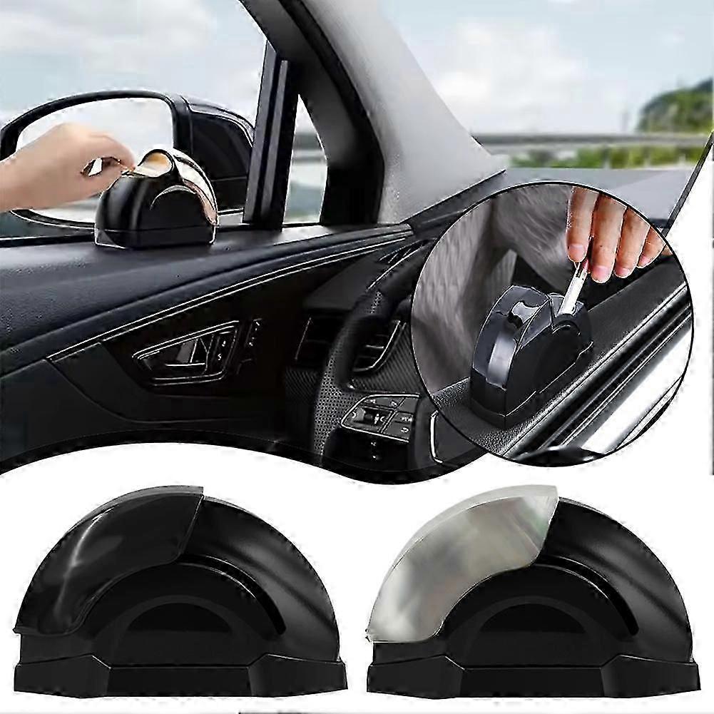 Car Ashtray Portable Sealed Ashtray Side Sliding Scrolling Push-pull Lid