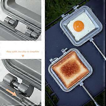 Outdoor-Sandwich-Backform Doppelseitige Sandwich-Backmaschine Multifunktionales Camping-Picknick-Frühstücksklemmen-Tablett