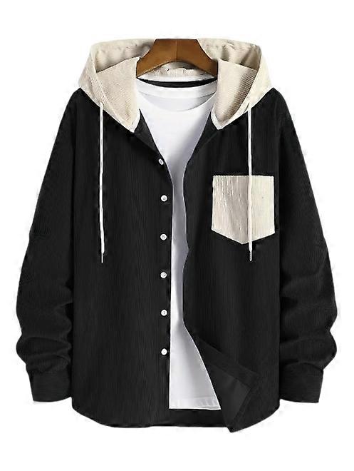 Men's coat hooded shirt