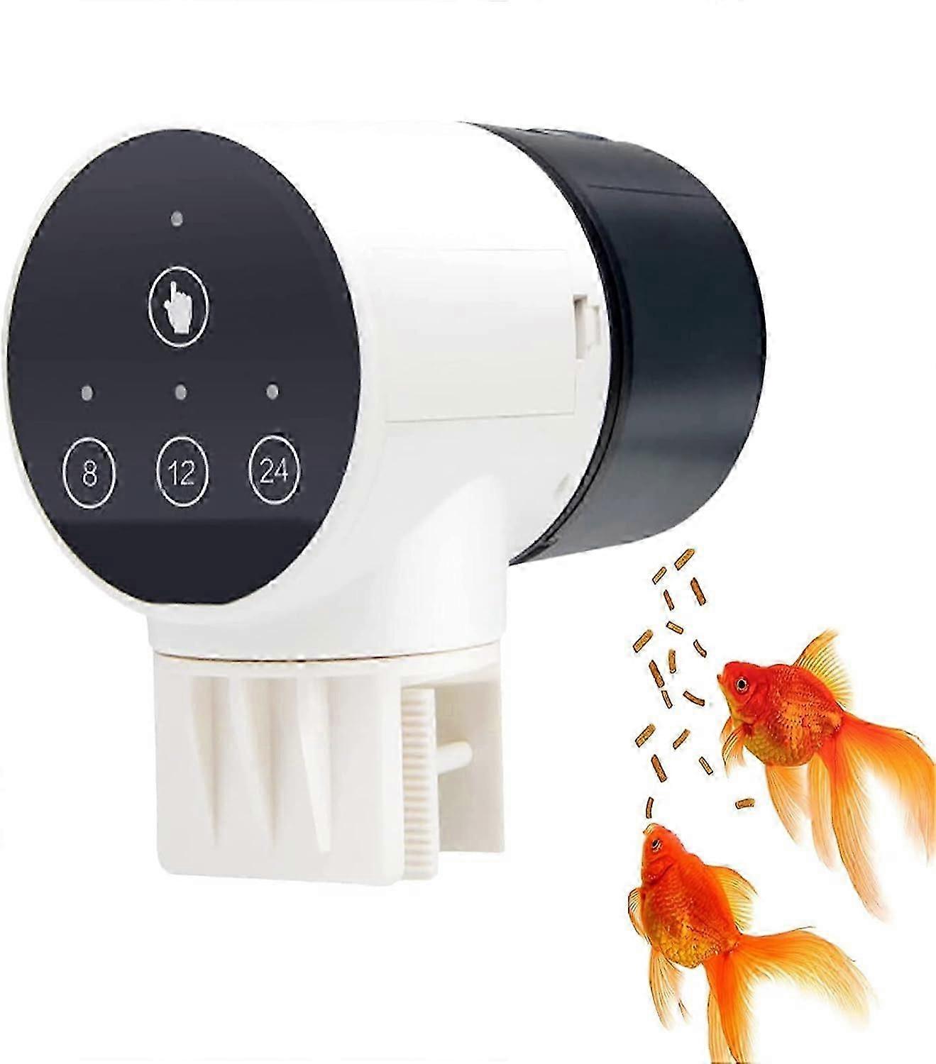 Intelligent timing automatic fish feeder accurately controls the amount of fish food and saves worry in breeding