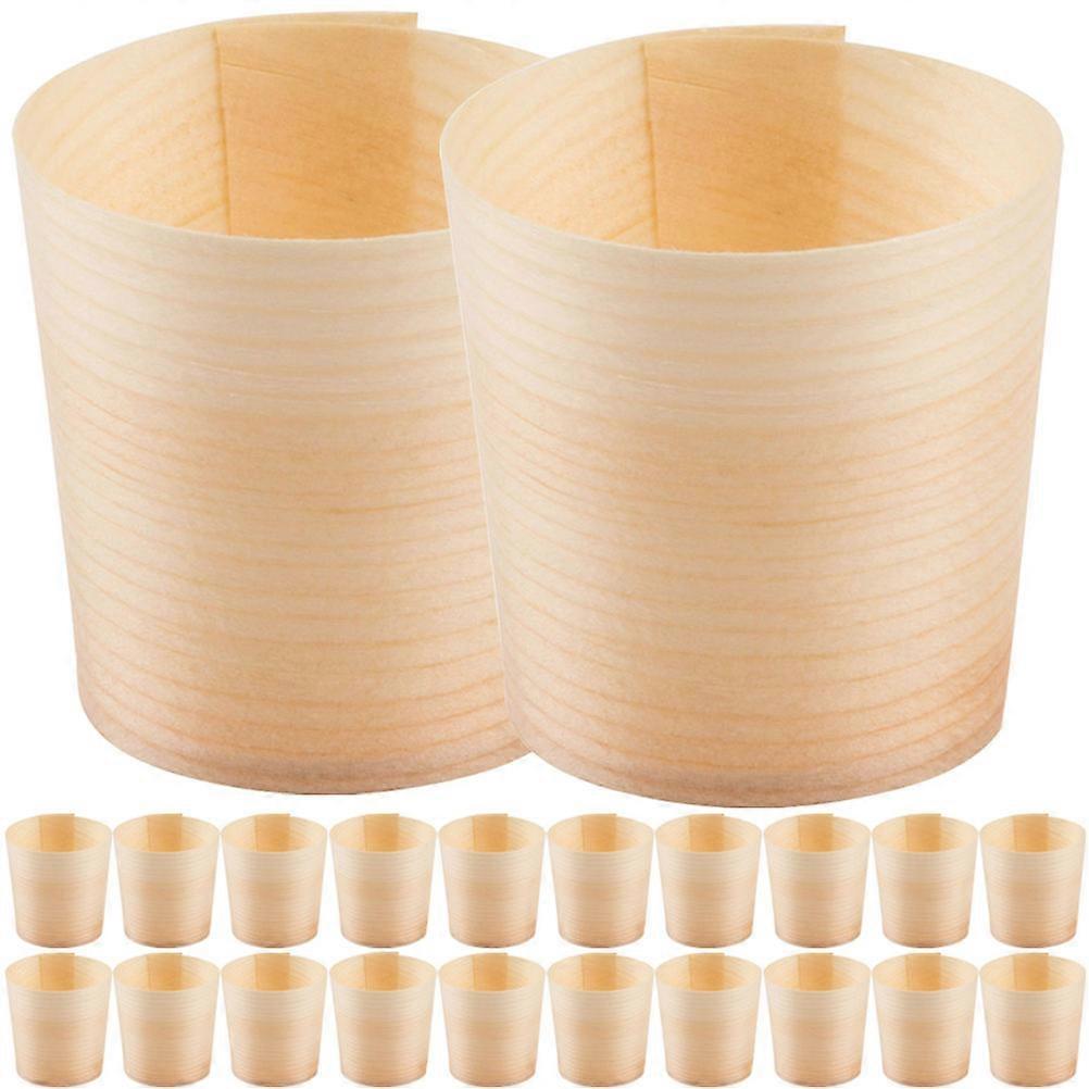 Practical Water Cups Disposable Wooden Cups for Drinking Use 90Pcs