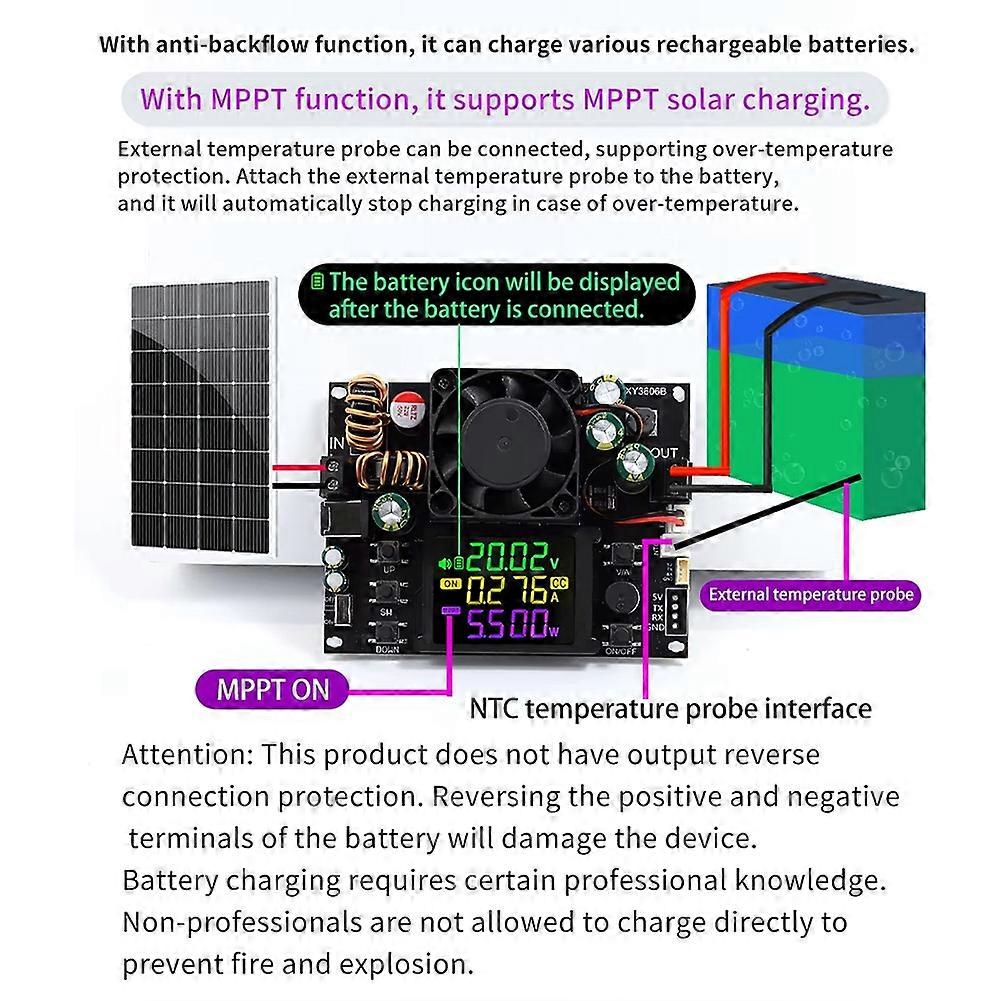 XY3606B 216W Adjustable Voltage Regulator Power Supply+IR Kit DC Buck Boost Converter Voltage/Current Step-Down Module