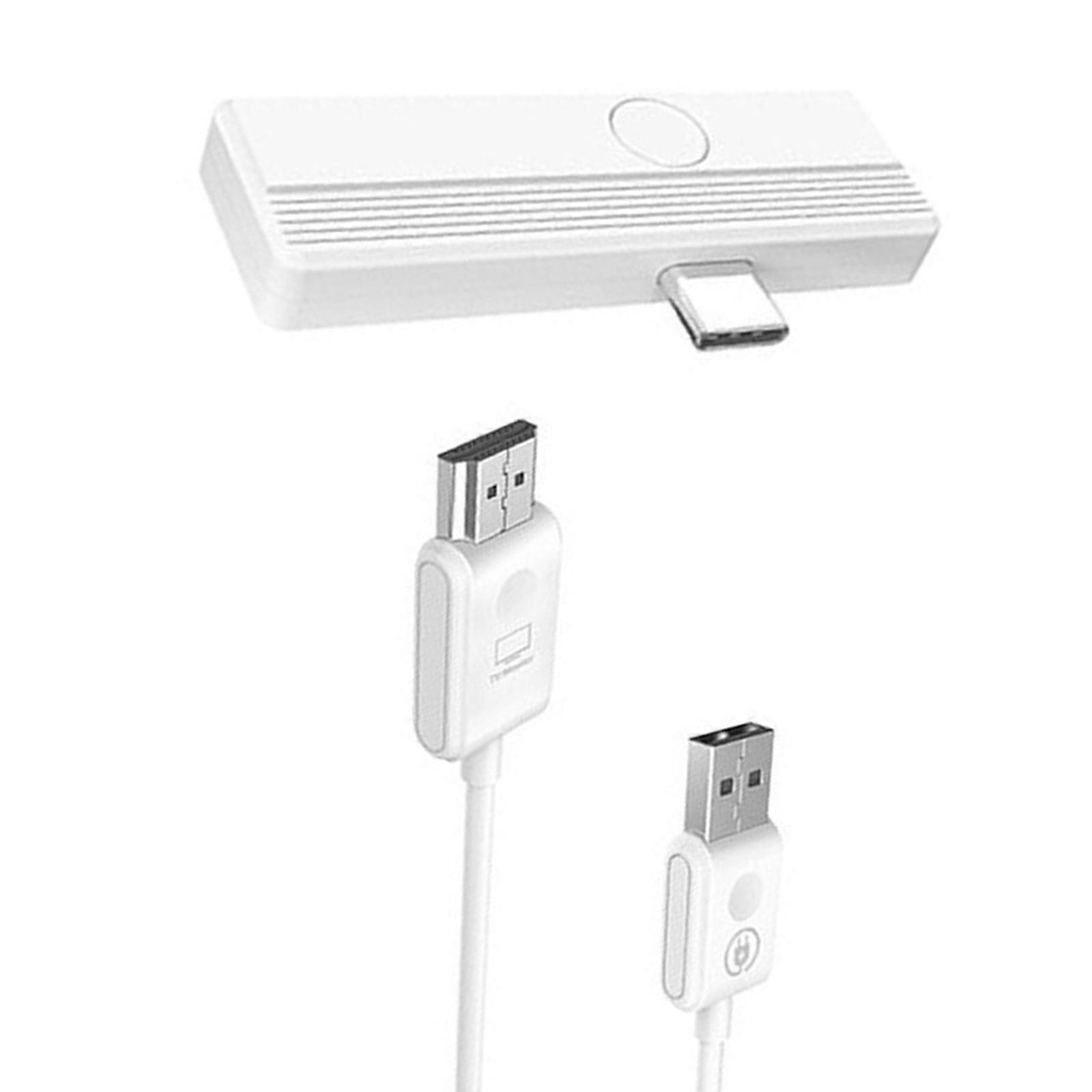 For Mate4 UsbC Transmitter+HDMIcompatible Receiver 2 in 1 UsbC Phone Screen Thrower Need  Altmode Multicolor