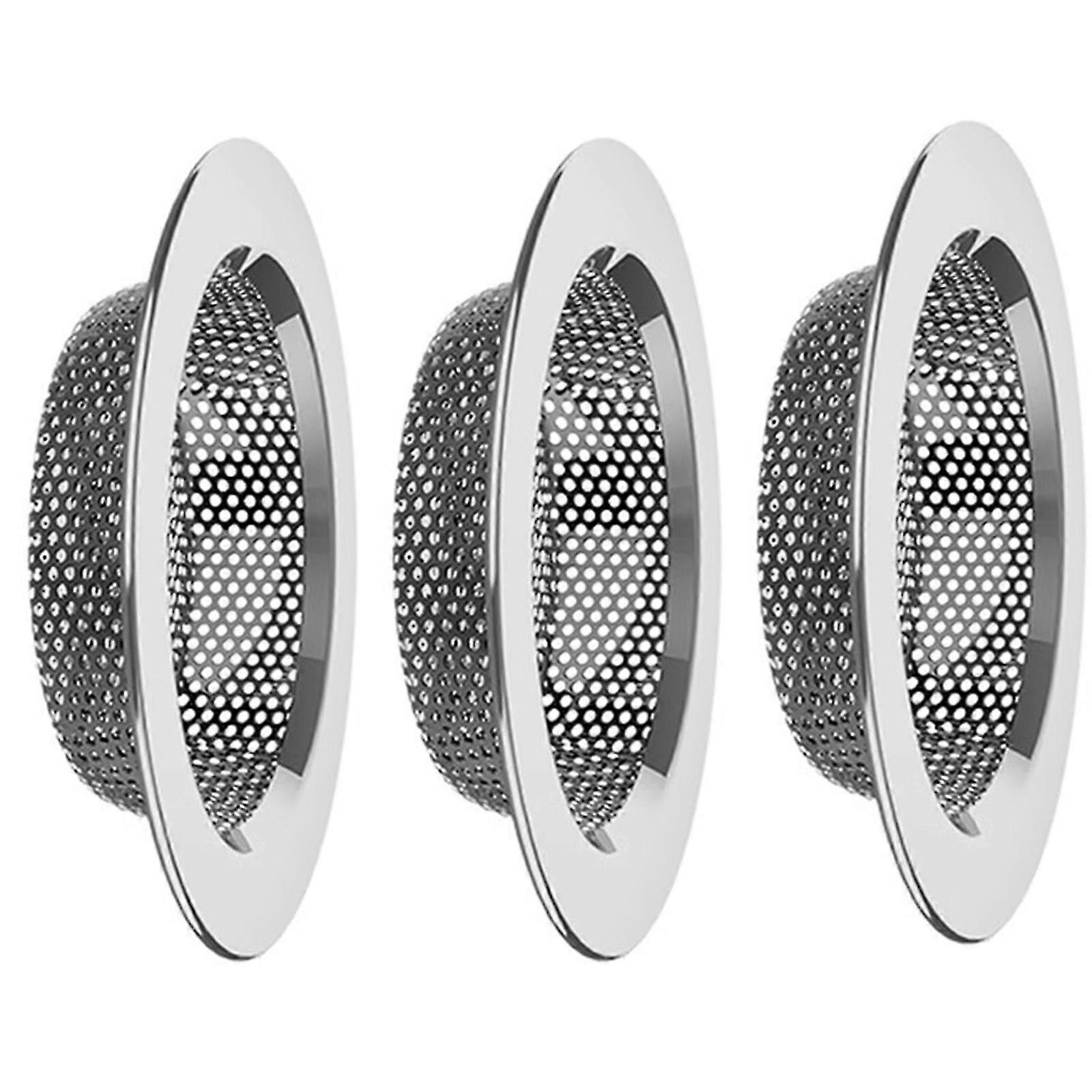 3Pcs Stainless Steels Kitchen Sink Strainers Filter Basket Sink Debris Catcher for Efficient Draining Rustproof Multicolor