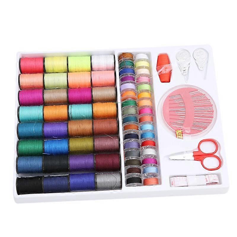 100pcs/set Storage Box Thimble Measure Machine Line Thread Needle Sewing Tools Kit