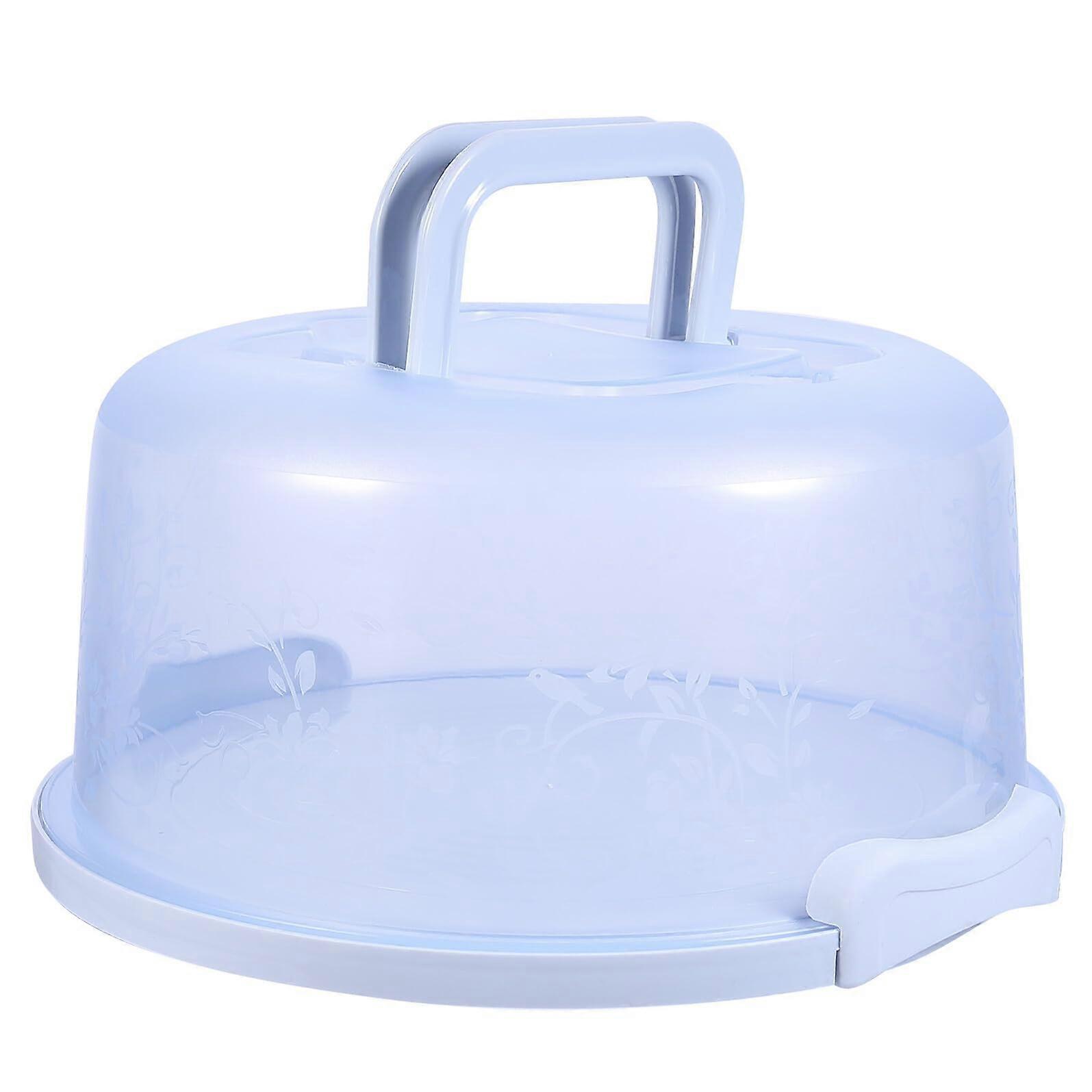 Round Cake Carrier with Airtight Locking Lid, Nonslip Base, Large Capacity Cake Storage Container
