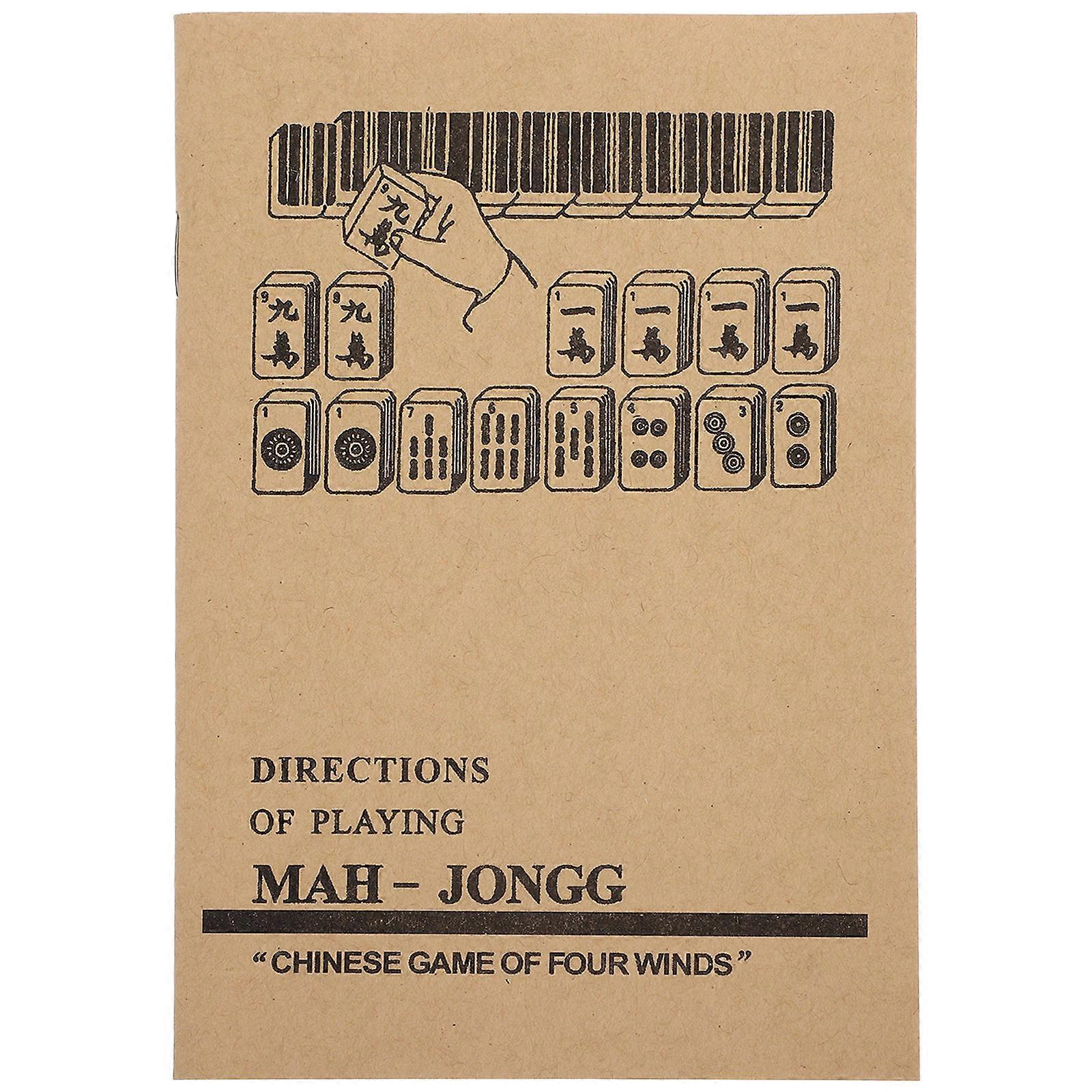 Chinese Mahjong Learning Manual Instruction Book for Beginners