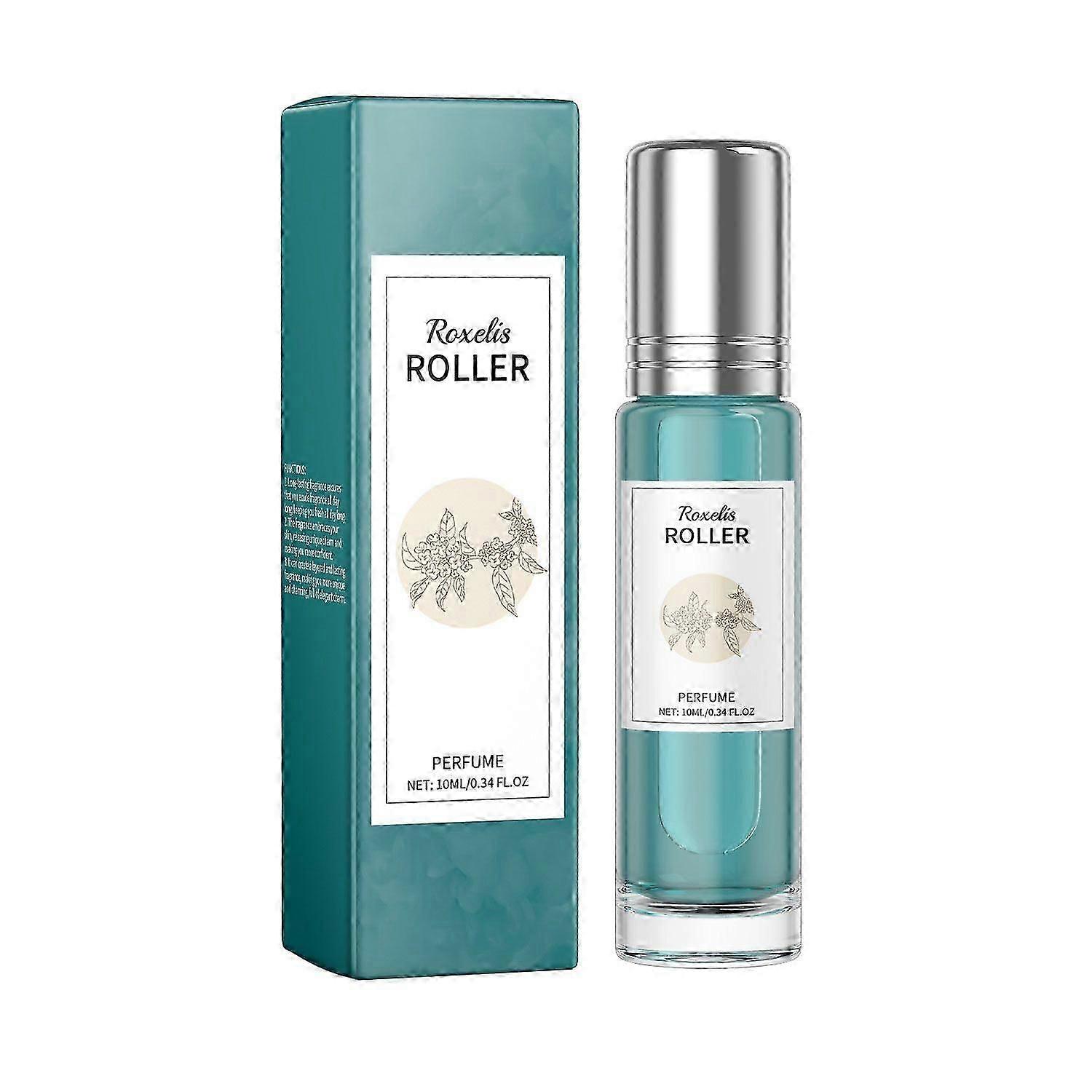 Roxelis Charm Roll-On Perfume, Mint Laurel, Fresh And Unique, Fits Your Wrist And Neck With A Long-Lasting Fragrance