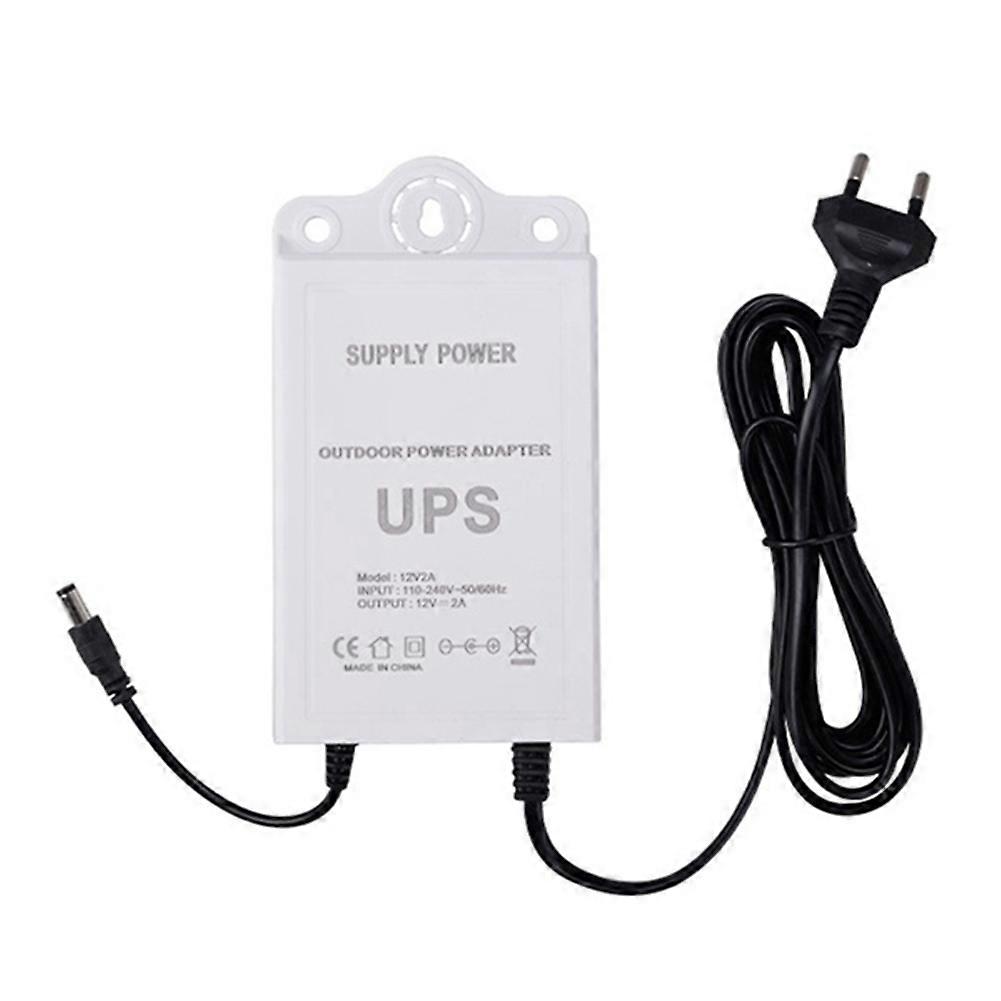 12V-2A Uninterruptible Power Supply for WiFi, Modem, Router, Security Camera Mini UPS Battery Backup Protector EU PLUG