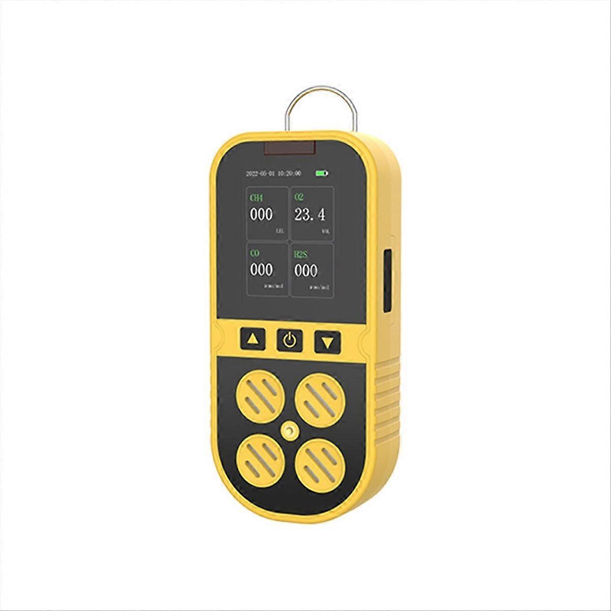 4-in-1 Gas Detector with Sensors for Carbon Monoxide Oxygen and Gases Portable Harmful Alarms for Safety