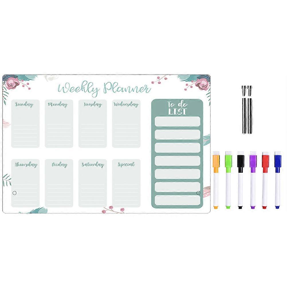 Acrylic Dry Erase Board for Desk with 5Sets Transparent Writing Boards