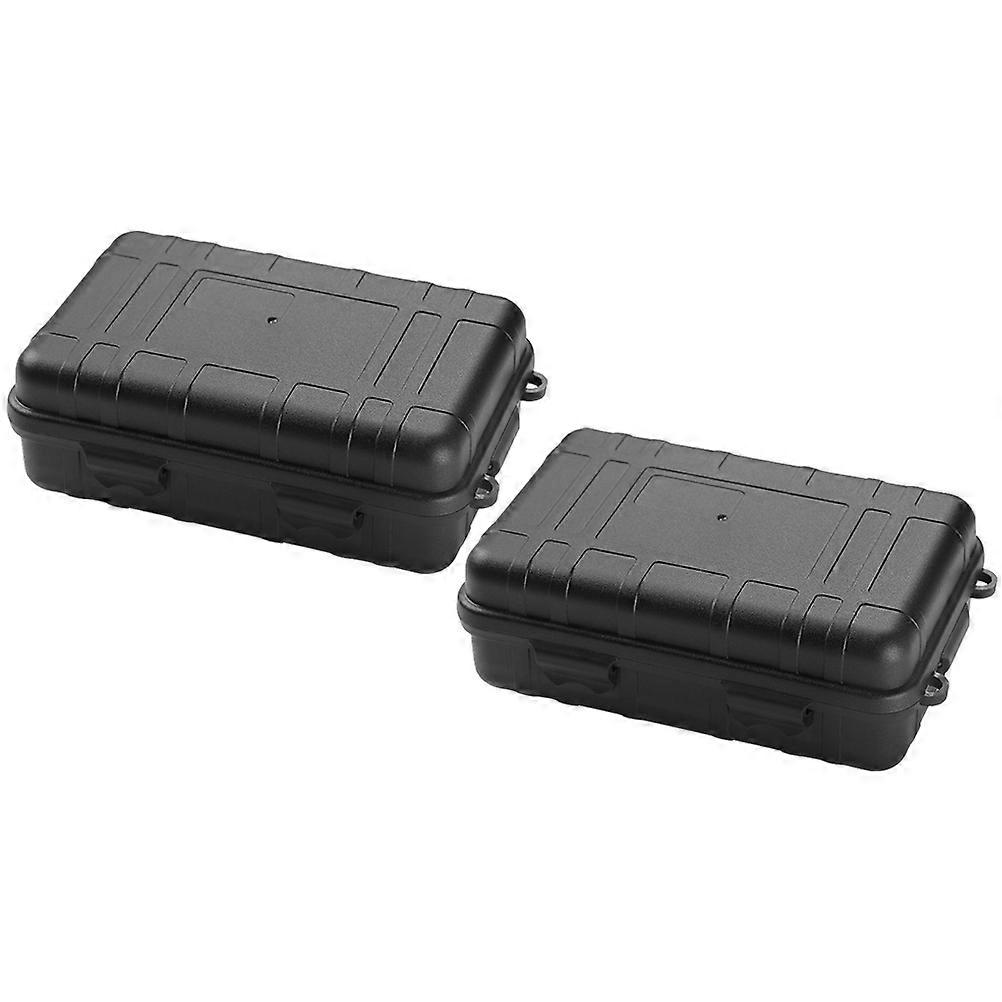 Shockproof Survival Box Solid Outdoor Storage Case for Storage 2Pcs Set