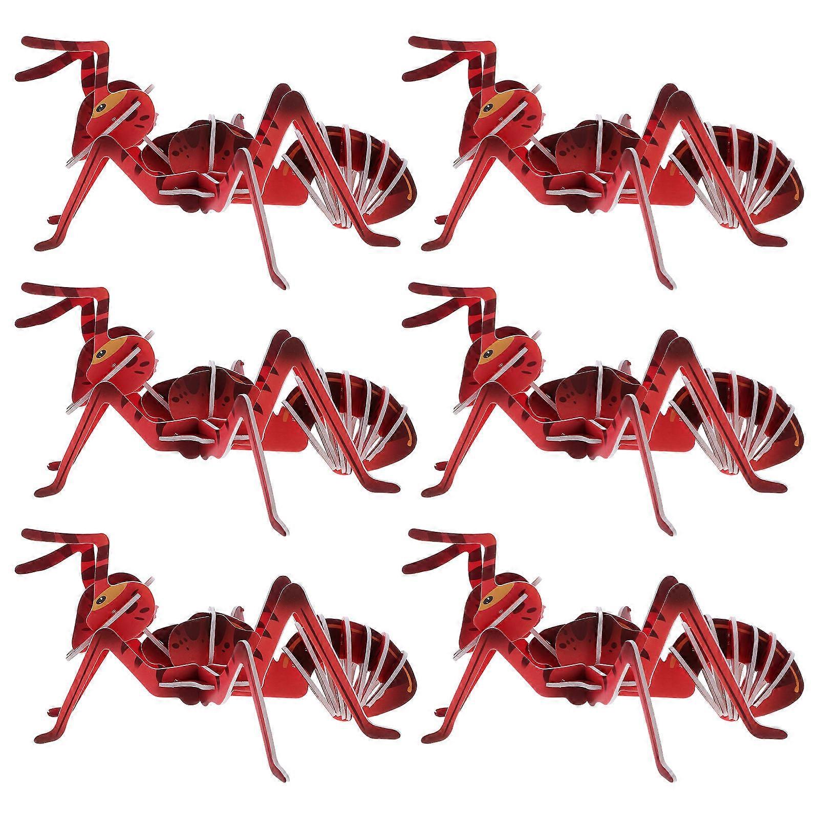 Scientific Experiment Toys 3D Ant Puzzle Assembly Model for Kids 6Pcs Fun Learning