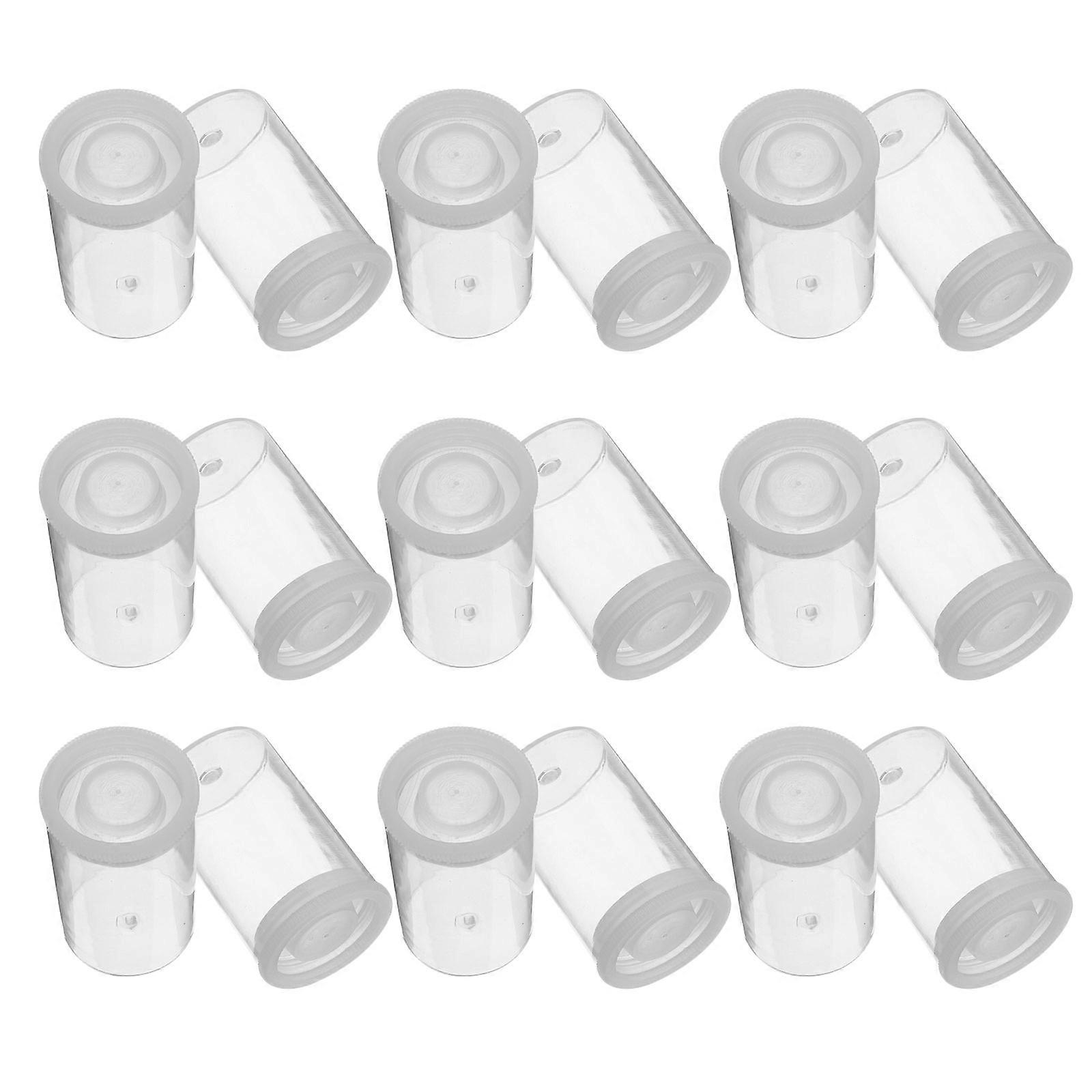 Small Clear Containers Plastic Jars for Refillable Storage Film Negative 50Pcs