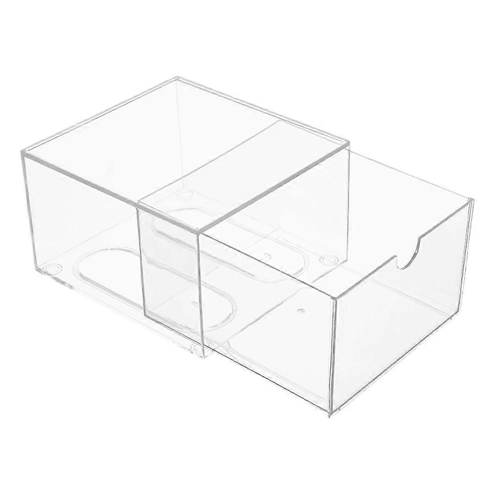 Acrylic Transparent Makeup Organizer for Storage with Stackable Drawer Box